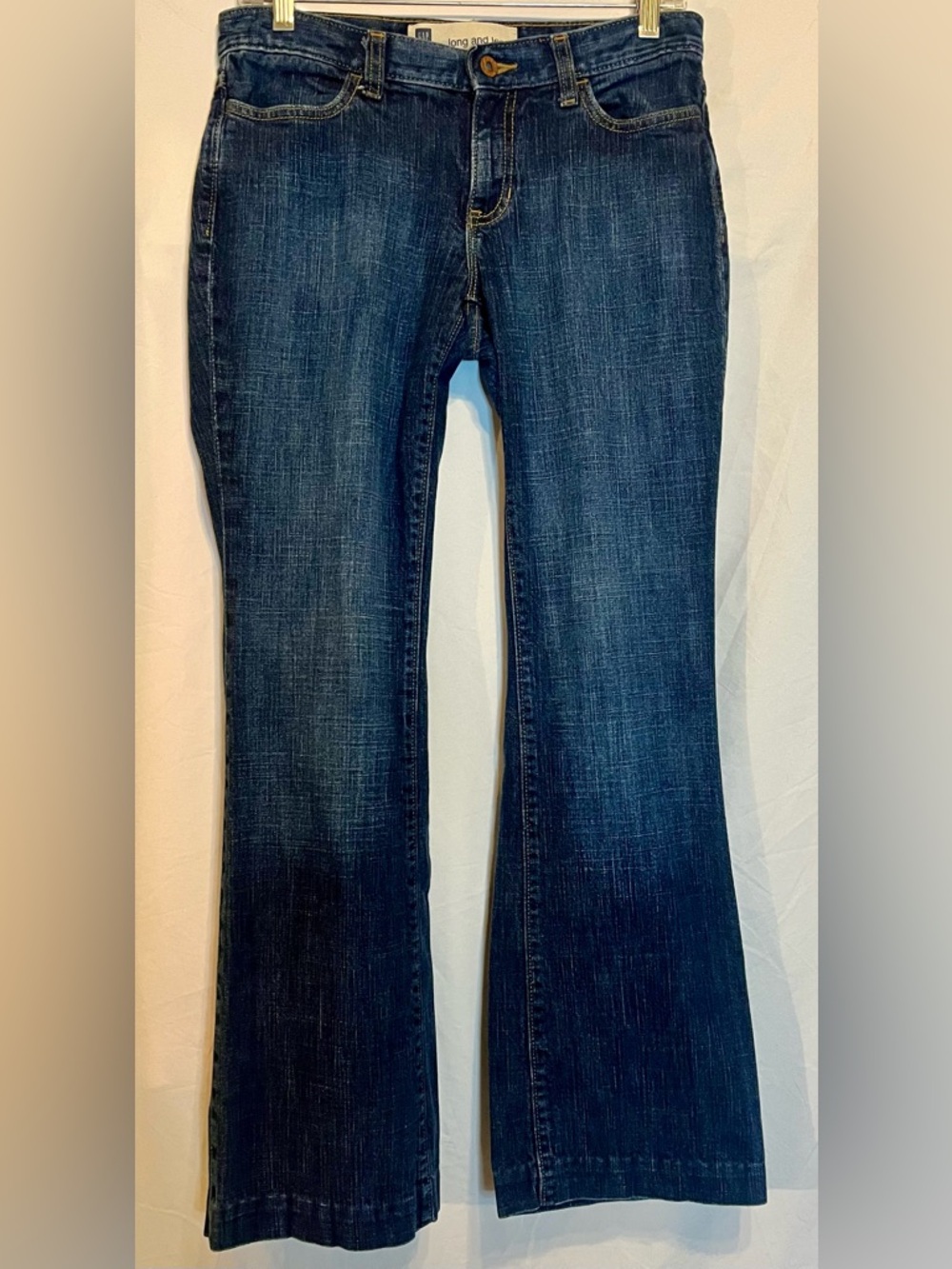 GAP Women's Dark Blue Flare Jeans Stretch Sz 2 Regular